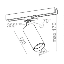 AQFORM PET next LED track 16362 reflektor 8,5W