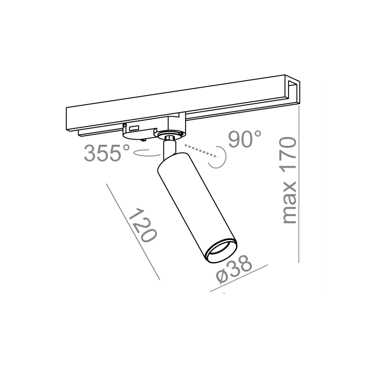 AQFORM PET next mini LED track 16358 do szyn 3F