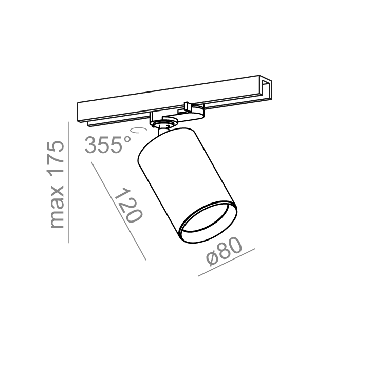 AQFORM PET next maxi LED track 3-phase 16370