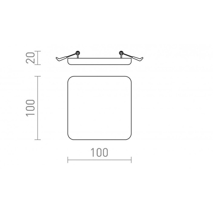 Redlux Beli SQ 10, 21 Lampa wpuszczana LED