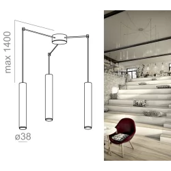 AQFORM PET next mini LED SPIDER zwieszany