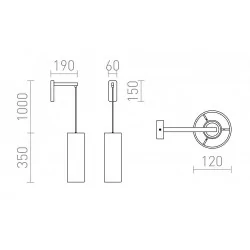 REDLUX Hudson Lampa ścienna E27