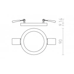 Redlux Hue R 9 DIMM LED ceiling lamp