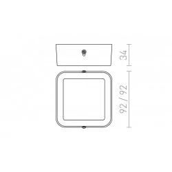 Redlux Hue SQ 9 DIMM Lampa sufitowa LED