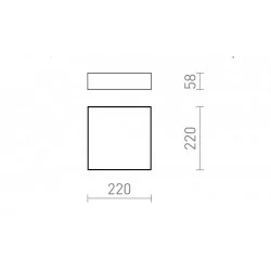 Redlux Larisa SQ 22 Lampa sufitowa LED