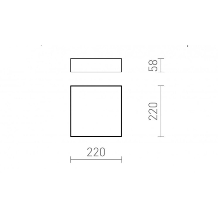 Redlux Larisa SQ 22 Lampa sufitowa LED