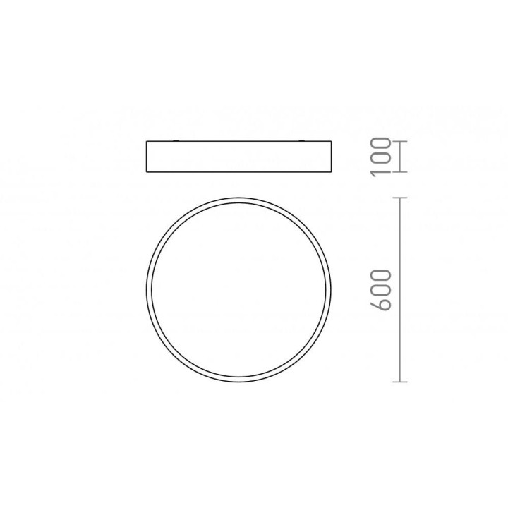 Redlux Mezzo 40 Dimm Lampa sufitowa LED