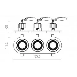 REDLUX SHARM R III Recessed LED luminaire