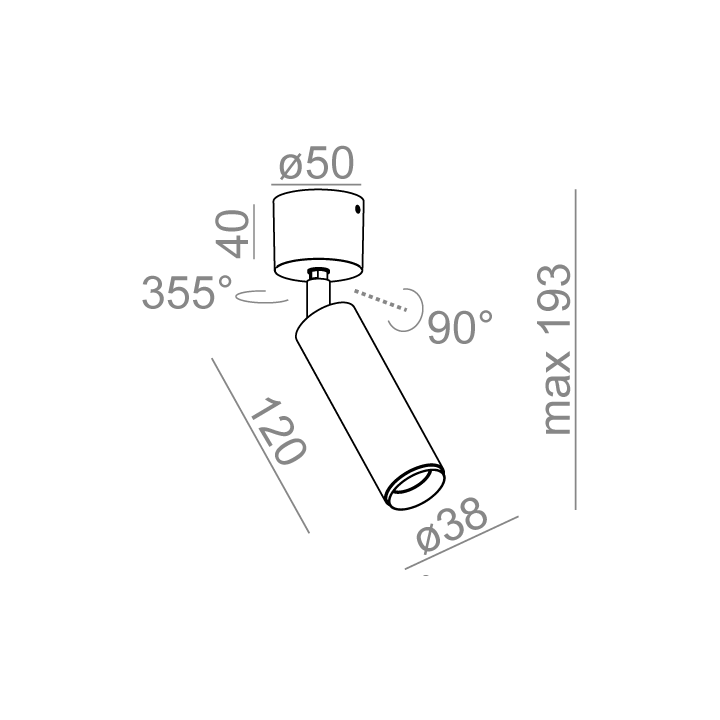 AQFORM PET next mini LED spot 16359