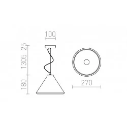 Redlux Radical Lampa wisząca E27