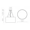 Redlux Lalo 40, 55 Hanging lamp E27