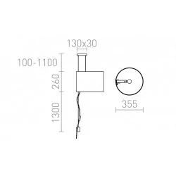 Redlux Broadway Lampa wisząca E27