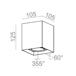 AQFORM SQUARES next 50x1 LED surface 46968