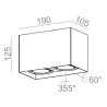 AQFORM SQUARES next 50x2 LED natynkowy 46969