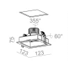 AQFORM SQUARES next 50x1 LED recessed 37979