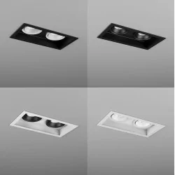 AQFORM SQUARES next 50x2 LED recessed 37980