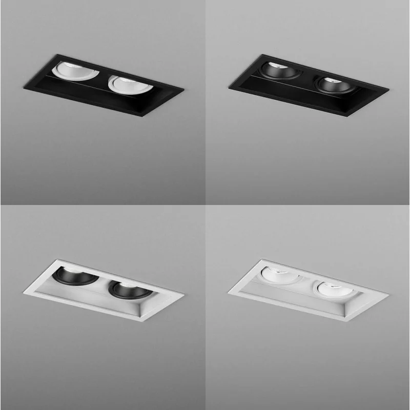 AQFORM SQUARES next 50x2 LED recessed 37980