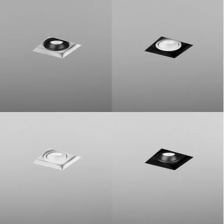 AQFORM SQUARES next 50x1 LED trimless recessed 37990