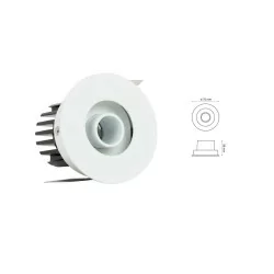 OXYLED ATONO oprawa wpuszczana LED 9W 3000K