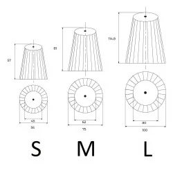 BPM KIERA 20204 pendant lamp LED S, M, L