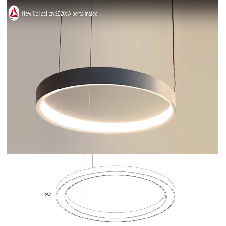 BPM ALBERTA inside 10243PN pendant LED lamp 35cm-125cm