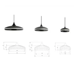 BPM IRIS 20203 LED S, M, L pendant lamp