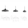 BPM IRIS 20203 LED S, M, L pendant lamp