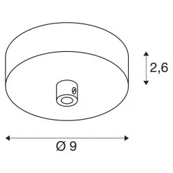 SLV FITU 100474 ceiling rose for pendant lamps