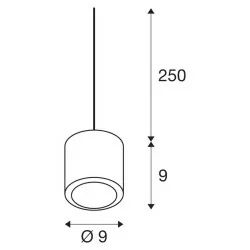 SLV OCULUS PD LED 100467 biała, czarna