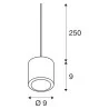 SLV OCULUS PD LED 100467 biała, czarna