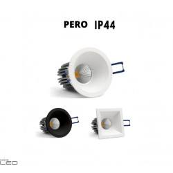 OXYLED PERO bathroom IP44 recessed LED white, black round, square
