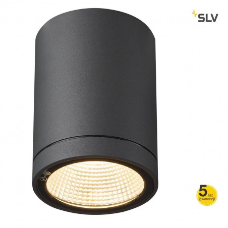 SLV ENOLA round S, M, L 100342 LED anthracite IP65 ceiling outdoor