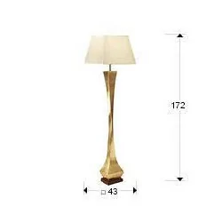 SCHULLER DECO 661543, 662514 floor lamp silver, gold