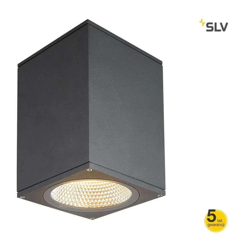 SLV Enola square S, M, L 1003420/1 LED antracyt IP65 3000K/4000K