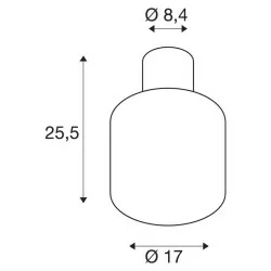 SLV OVALISK 1004677 sufitowa LED IP65