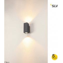 SLV Enola square Up-Down S, M, L 100341 outdoor wall lamp