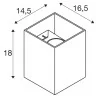 SLV RUSTY up/down square LED 1004650 single light