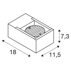 SLV ESKINA frame 1004747 kinkiet LED IP65