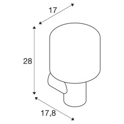 SLV OVALISK 1004678 outdoor wall light IP65