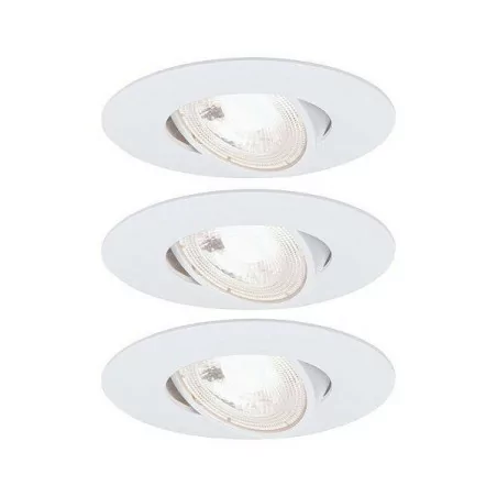 LED recessed lamp set of 3 swivel 3x5W 3000K White adjustable 230V