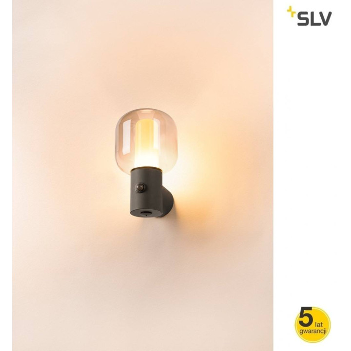 SLV OVALISK sensor 1004679 outdoor wall light IP65