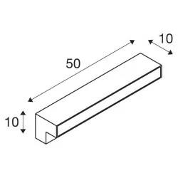 SLV L-LINE OUT 60 FL 1003535 lampa ogrodowa LED 50cm