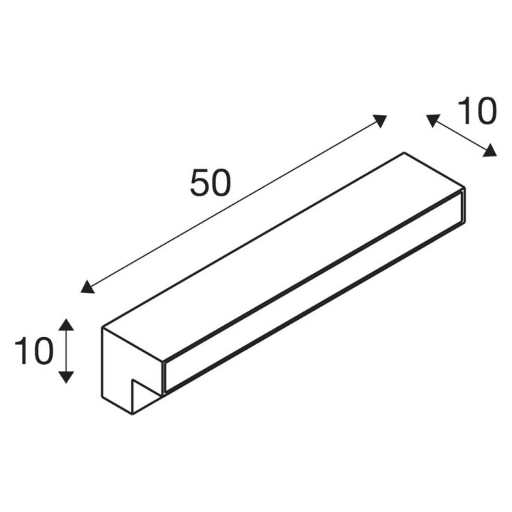 SLV L-LINE OUT 60 FL 1003535 lampa ogrodowa LED 50cm
