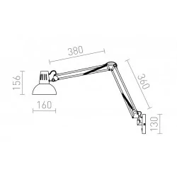 REDLUX ANTE Lampa ścienna E27