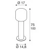 SLV OVALISK 1004680/1 stojąca LED IP65 75cm, 100cm