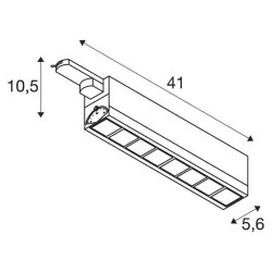 SLV SIGHT MOVE TRACK 3F 100468 LED 26W biały, czarny