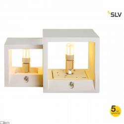 SLV PLASTRA cubes 1004733 white plaster wall light