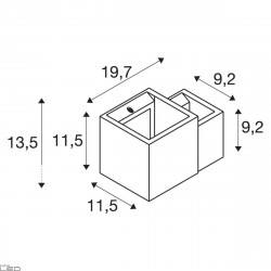 SLV PLASTRA cubes 1004733 kinkiet gipsowy