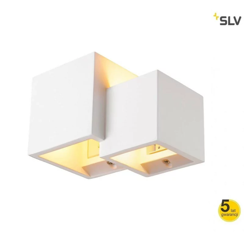 SLV PLASTRA cubes 1004733 white plaster wall light