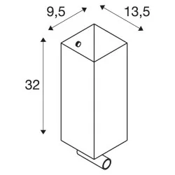 SLV QUADRASS SPOT 1003428/9 kinkiet LED